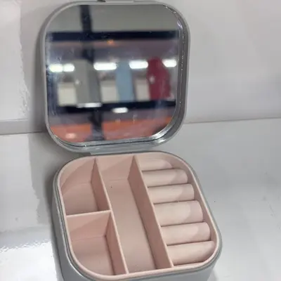 Mirrored jewelry storage box, travel portable gift box, earrings, ring packaging, multifunctional jewelry box - 10