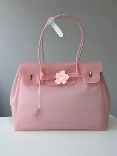 Transparent Silicone Jelly Tote Bag, Large Capacity for Women