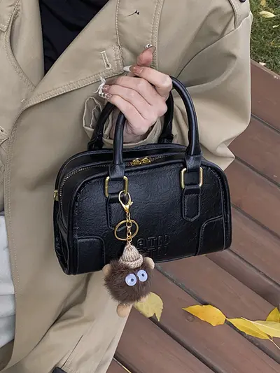 Women's Small Square Crossbody Bag, Single Shoulder, Winter Style - 4