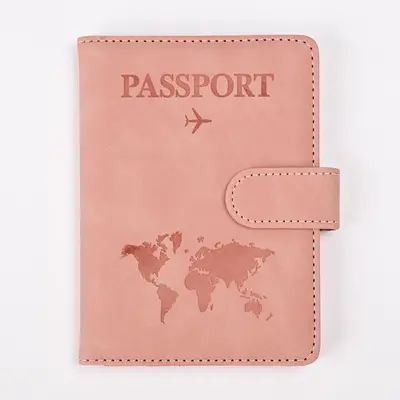 PU RFID pasaport cüzdanı, manyetik kapaklı seyahat çantası - 11