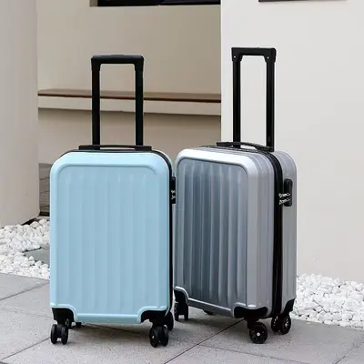 Yeni Model 20 İnç Valiz Çarpışma Koruma Köşesi Saf Renk Minimalist Yüksek Estetik Değer Öğrenci Bavul Elektronik Desen 360 Derece Dönüşlü Tekerlek Kabin Boy