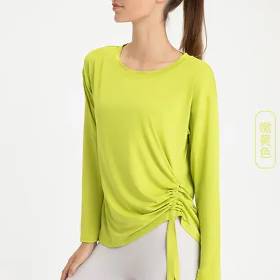 Women's Long-Sleeve Quick-Dry Breathable Yoga Top - 7