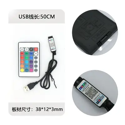 LED akıllı uzaktan kumanda 5 volt RGB kızılötesi bluetooth uygulama kontrol cihazı RGB ışık şeridi kablosuz kızılötesi dimmer