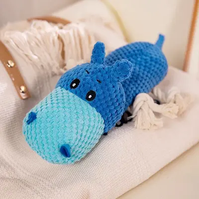 Chew-Resistant Squeaky Plush Dog Toy for Small Breeds - 9