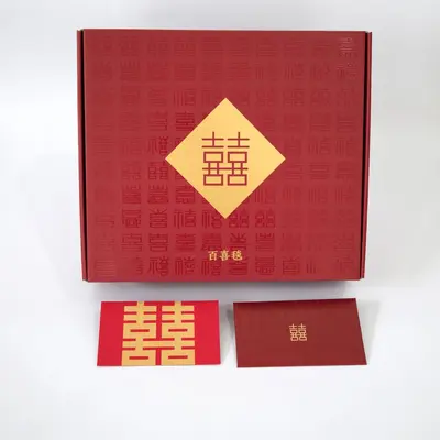 B55 Forbidden City Gift Blanket, Half-Velvet Knitted Blanket with Tassels - 4