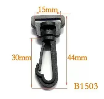 POM Plastic Rotating Dog Clasp, Swivel Webbing Hook for Bags - 7