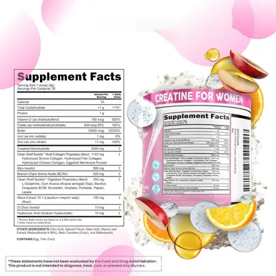 Kadınlar için kreatin monohidrat tozu - 5