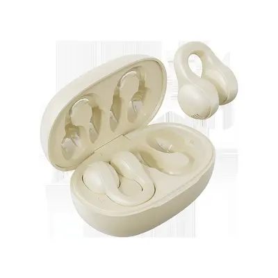 New Clip-On Non-Bone Conduction Wireless Bluetooth Open-Ear Earbuds with Smart LED Display and Extended Battery Life - 8