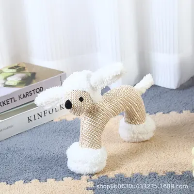 Köpek peluş ses çıkaran oyuncak, dayanıklı diş kaşıma - 8