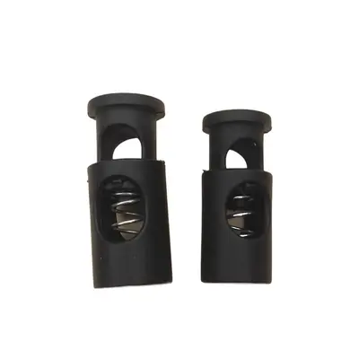 Plastic Cord Lock Buckles Set, Spring and Anti-Slip Design