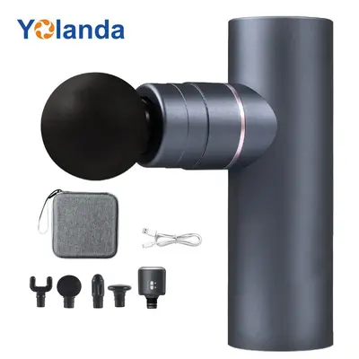 Mini aluminum fascia massage gun with hot and cold - 8