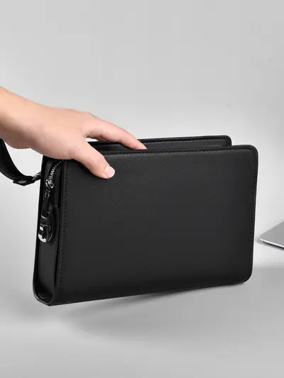 2026 Men's Clutch Bag, Large Capacity with Combination Lock - 1
