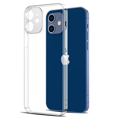 iPhone 16/15 Pro Max yumuşak kılıf, tamamen şeffaf, koruyucu