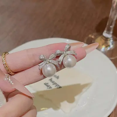 S925 silver needle personalized full zircon super shiny earrings, lightweight luxury premium style, popular earrings, elegant and perfect fashion ear accessories for women. - 13