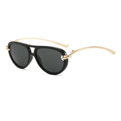 Unisex Toad-Shaped Double-Bridge Sunglasses, UV Protection - 5