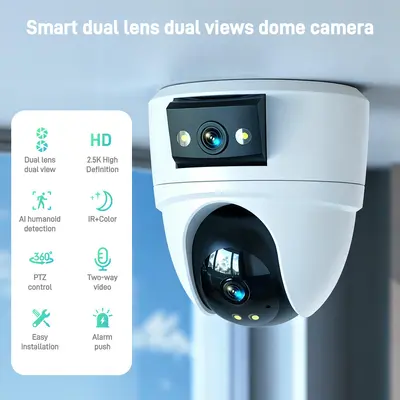 跨境专供无线WIFI摄像影头360度手机远程商用家用高清室内监控器 - 3