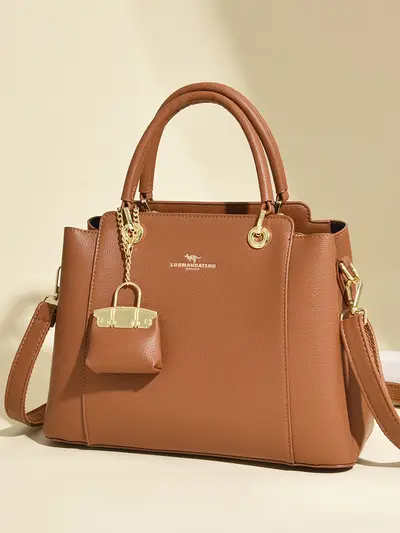 Women's Handbag, Large Capacity, Single Shoulder Strap - 1