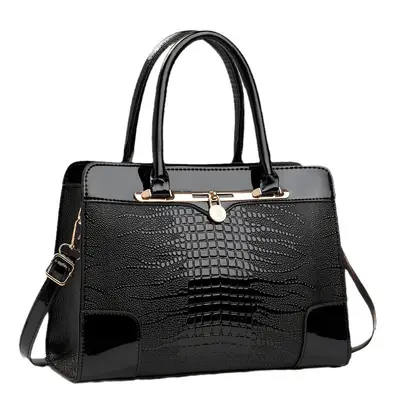 Crocodile Pattern Women's Crossbody Bag, Casual Mom Bag - 6