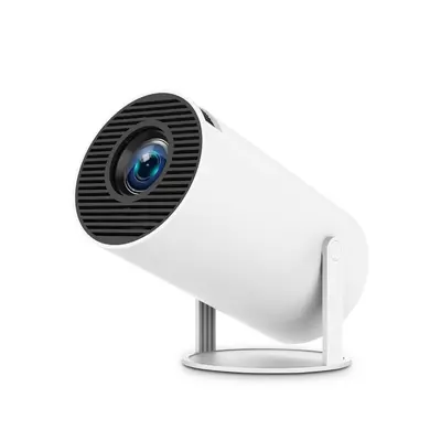 Best-selling HY300Pro projector, compact cylindrical design, portable for home use, high resolution 4K, bedroom wall projection, full screen 723 projection. - 6