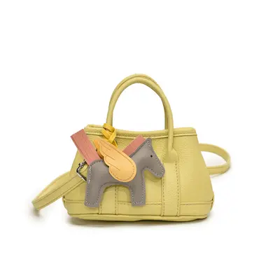 Women's Solid Color Handbag with Crossbody Strap and Phone Cosmetic Bag - 7