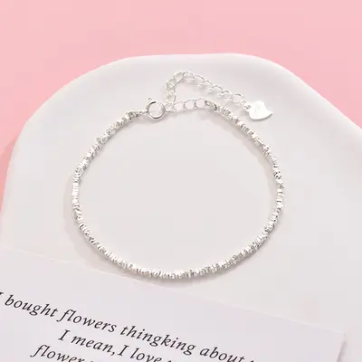 S925 Sterling Silver Fragment Bracelet Women Luxury