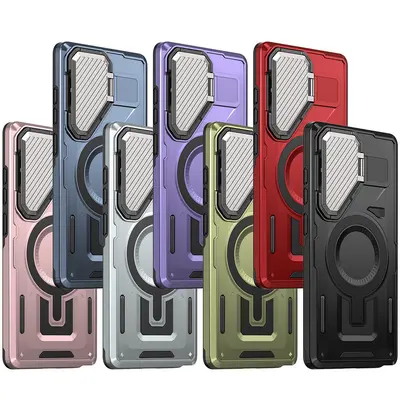 Magnetic Stand Shockproof Protective Case for Samsung S25 Ultra