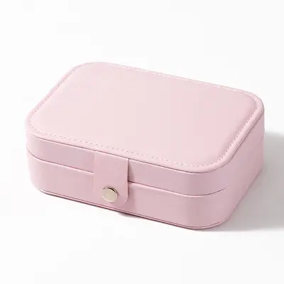 Tägliche Luxus-Schmuckschatulle Ohrring-Halsketten-Ring-Aufbewahrungsbox Großhandel Doppelschicht tragbare Anti-Oxidations-Schmuckaufbewahrungsbox - 4
