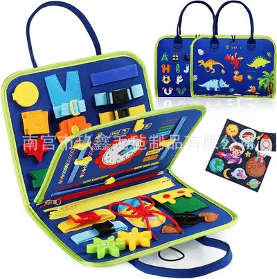 Filz Meşgul Panosu Montessori Erken Eğitim Oyuncağı - 11