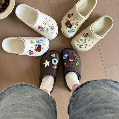 2.5cm Arch Hole Clog Women Thick Sole EVA Sandal