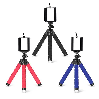 Sponge octopus phone holder selfie stick portable Bluetooth remote control live broadcast stand tripod