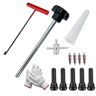 Tire Valve Core Removal and Installation Tool Kit, Tire Repair Valve Wrench