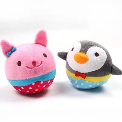 Squeaky Plush Dog Toy, Ultra Soft Fabric - 3