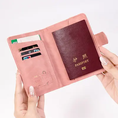 Stokta belge tutucusu, cilde uygun üst düzey manyetik toka, çok işlevli seyahat pasaport tutucusu, pasaport kılıfı, bagaj etiketi, bilet tutucusu, cilde uygun - 4
