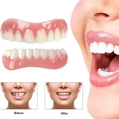Silicone Fake Teeth Cosmetic Set, Temporary Filling and Veneers - 4