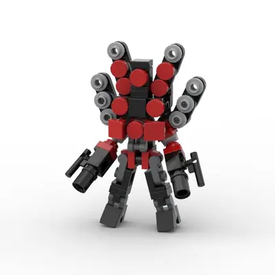 MOC Pacific Rim Mecha Savaşçı Q Versiyon Robot Yapı Blokları Seti - 10