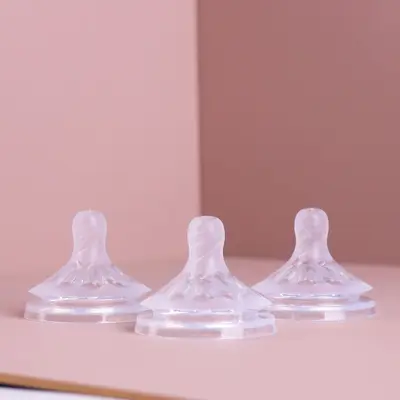 Silikon-Sauger 5,5 cm Weithals, Blütenform, kompatibel mit Avent