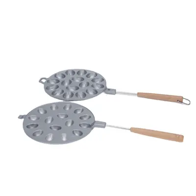Ev tipi oval waffle kalıbı, gaz ocak için yumurta waffle tavası