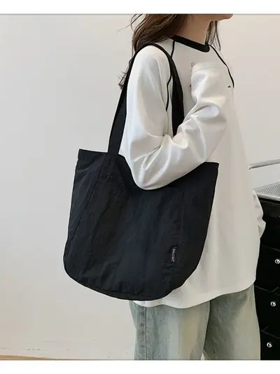 Waterproof Nylon Women's Shoulder Bag, Large Capacity, Casual Design - 5