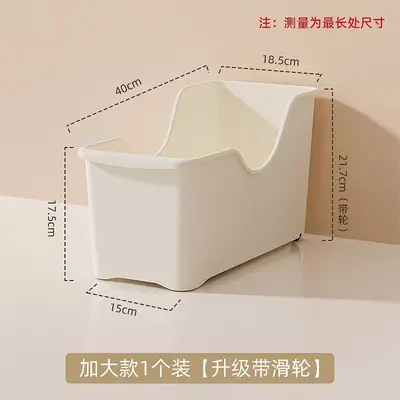 Japon pot saklama kutusu tekerlekli mutfak dolabı organizatör haddeleme depolama artefakt çekme sepeti saklama kutusu depolama rafı - 10