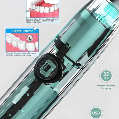 kikido2058 ultrasonik diş temizleyici, taşınabilir, diş taşı çıkarma