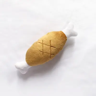 Chew-Resistant Plush Fruit Squeaky Dog Toy - 12