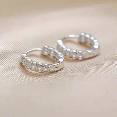 S999 Sterling Silver Lucky Coin Earrings Women - 7