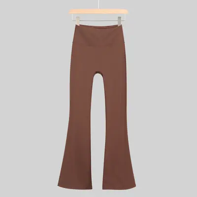 LU outdoor yoga pantolonu, yüksek bel, paça genişleyen, hızlı kuruyan - 12