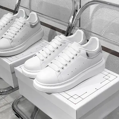 Kalın Tabanlı Unisex Beyaz Sneaker, Yeni Model 2006 - 9