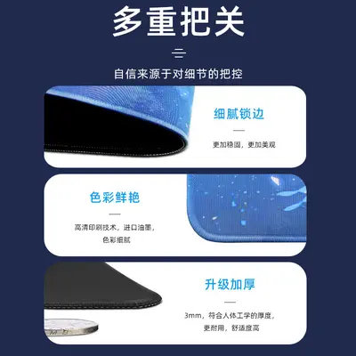 Extra Large Wave Pattern Non-Slip Gaming Mouse Pad