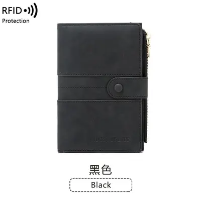 Cross-border New Anti-theft RFID Passport Holder Zipper Buckle Passport Cover Document Holder Multifunctional Travel Passport Bag - 9
