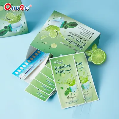 Ounuojie 9D Whitening Teeth Strips, No Residue - 10