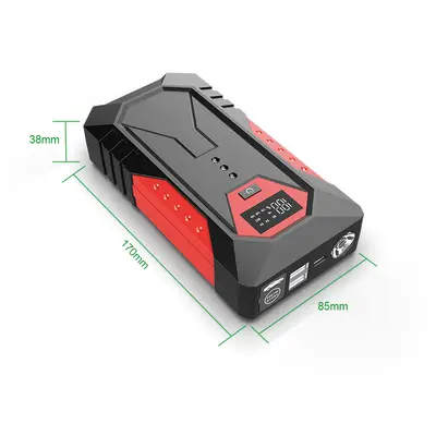 12V Car Emergency Jump Starter Power Bank, High Capacity - 5