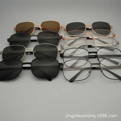 Glass Lens Sunglasses for Men and Women, Model K-801 - 4