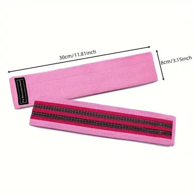 Yoga Resistance Band, Hip Lift Band, Anti-Roll Knitted Glute Ring - 8